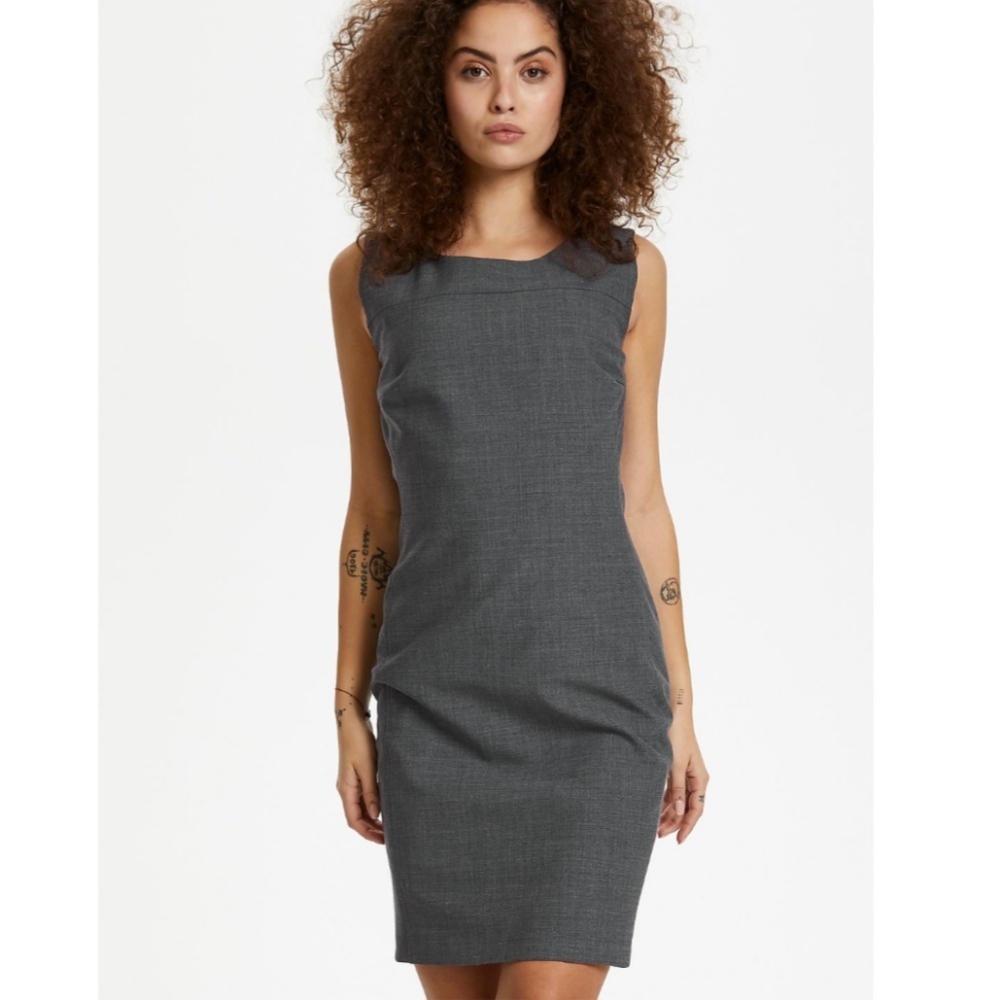 Karen By Simonsen Navy Blue Sheath Feminine Polished Capsule Dress
